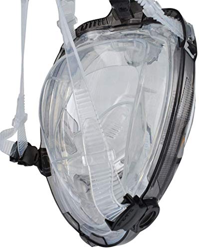 SEAC Libera Full Face Mask with Bio Gel Antifog, Black/Orange - S/M, S-M (P-1700