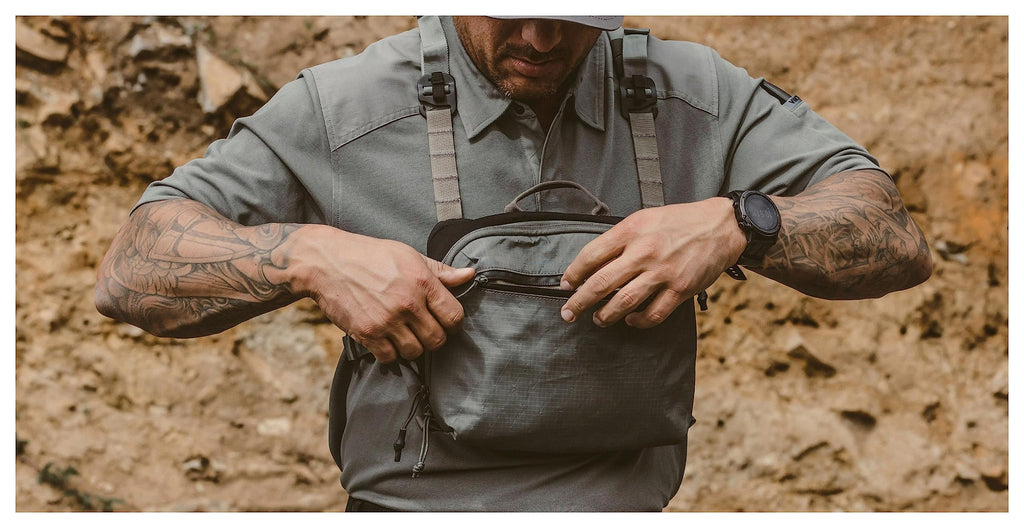 VIKTOS Tactical Pocketed Low Key Chest Rig, One Size, Greyman, view 4
