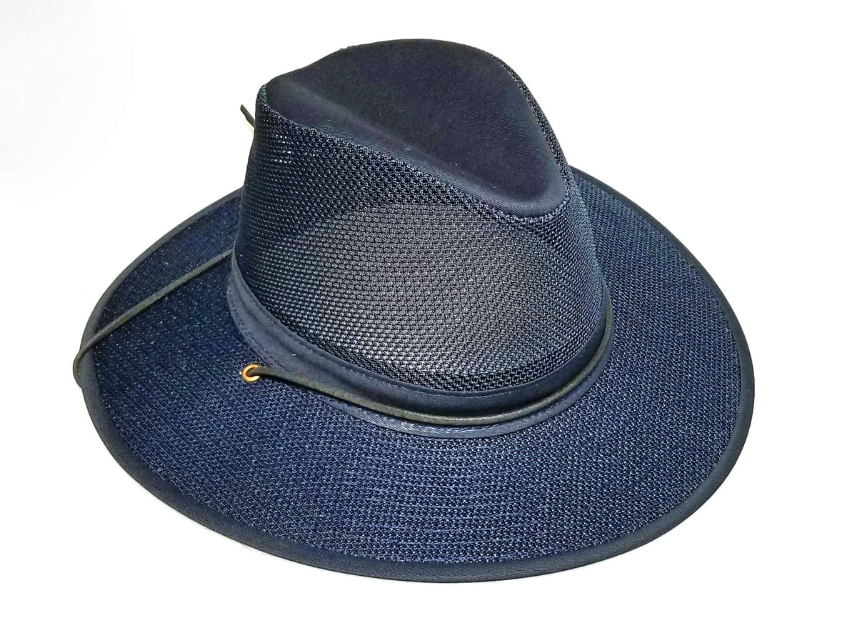 Henschel Hats Aussie Breezer 5310 Cotton Mesh Hat, Boxed (Navy, Small Boxed)