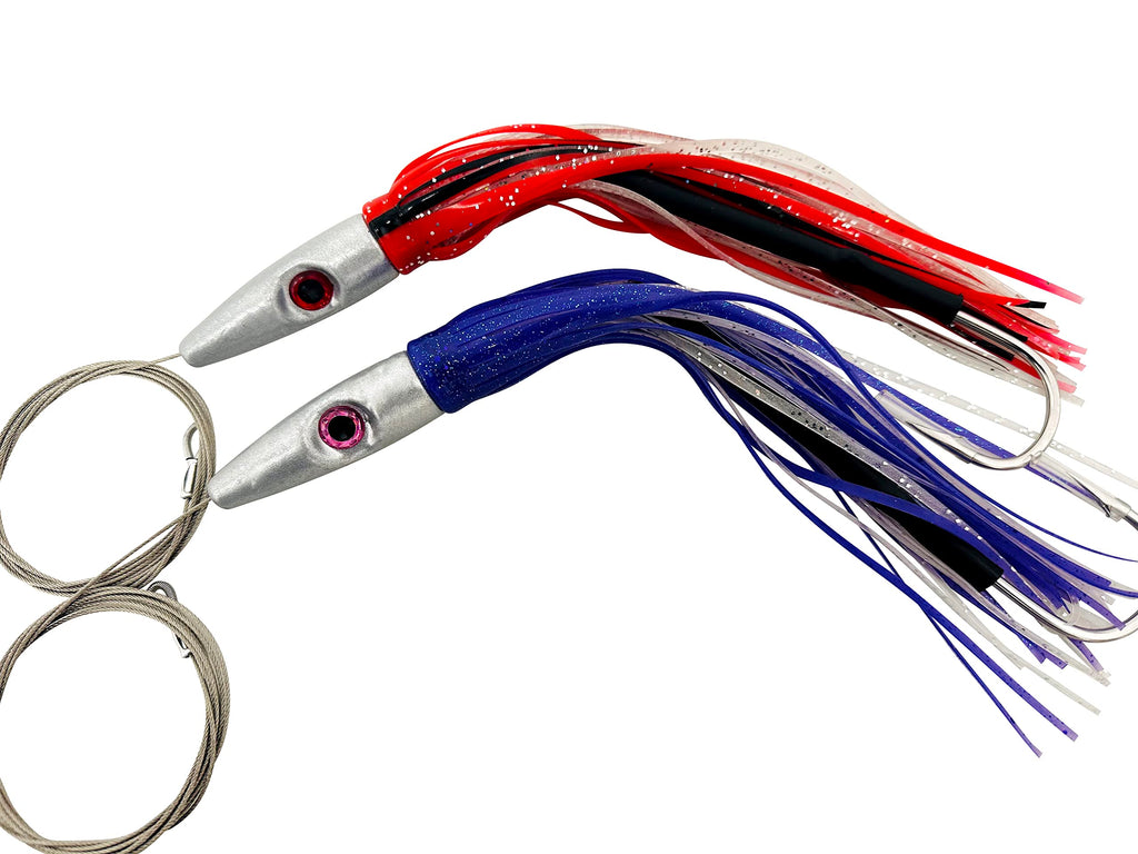 High Speed Wahoo Lures 2 Pack Fully Rigged 6 Ft