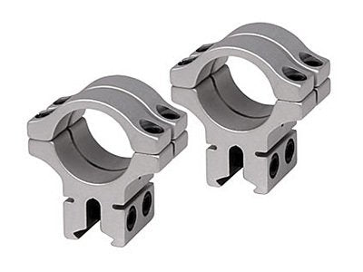 BKL 1 Rings, 3/8 or 11mm Dovetail, Double Strap, Silver
