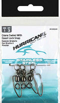 HURRICANE HR-SSCLSS1 Ss Coast Lock Swivel Sz1-3Pk