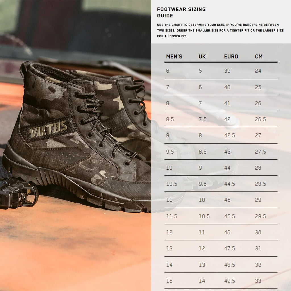 VIKTOS Men's Johnny Combat MC Tactical Boots with Rubber Heel & Toe | Durable N, view 4