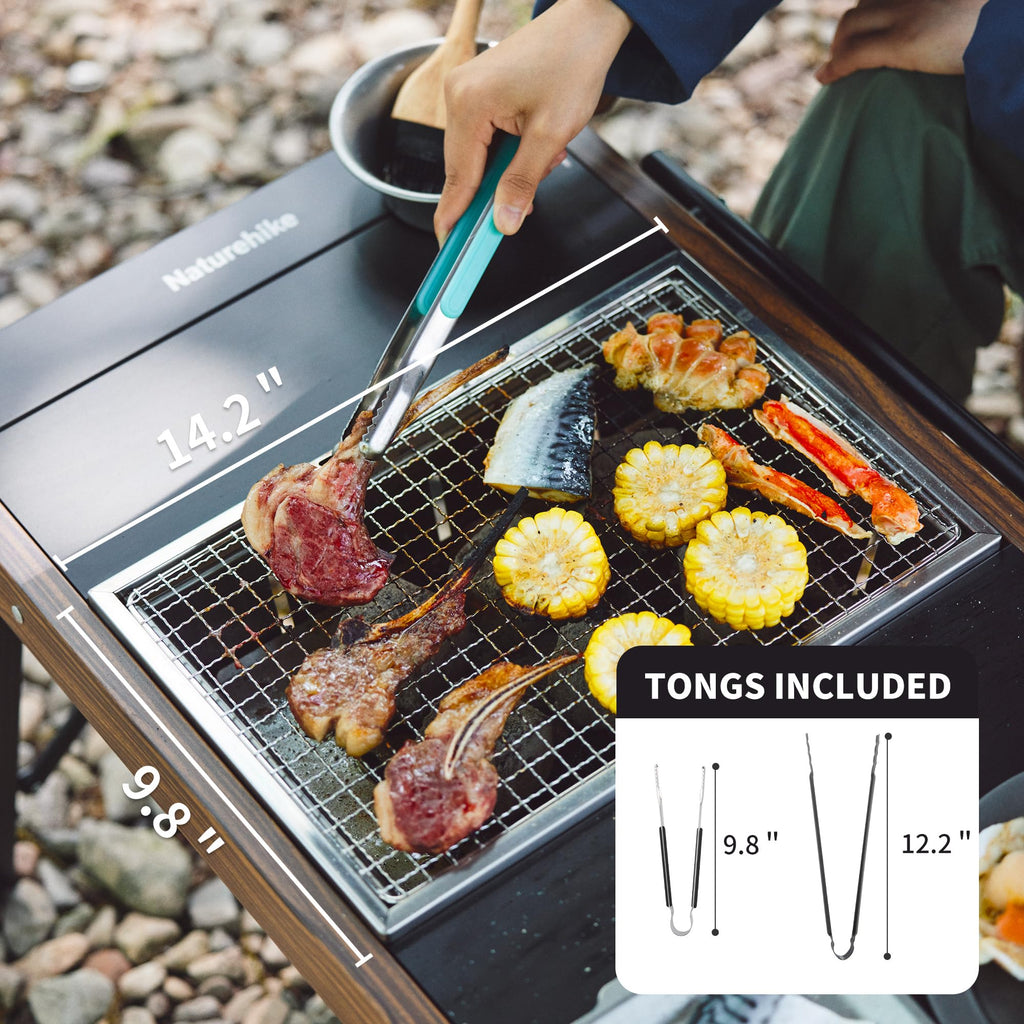 Naturehike Camping Charcoal Grill for IGT Table, Folding Barbecue Grill with Ton, view 5