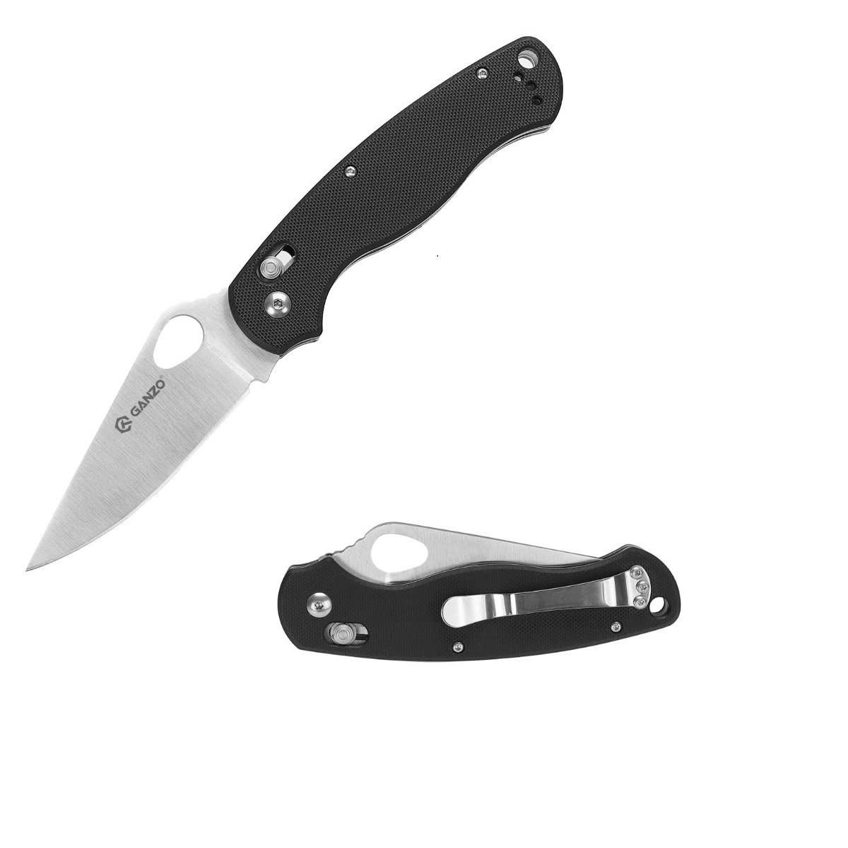 Ganzo G729-BK Folding Pocket Knife 440C Stainless