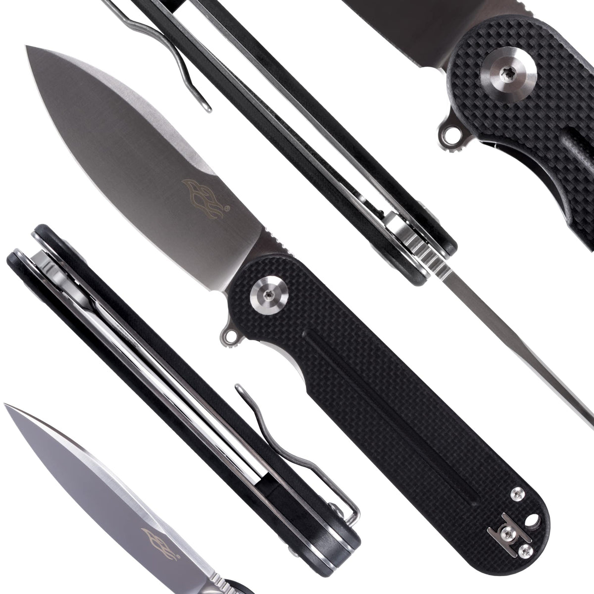 Firebird GANZO FH922-BK Ball Bearing Pocket Folding Knife D2